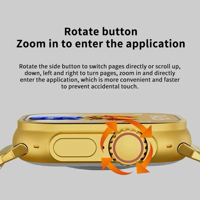 Tamaam™-Ultra 24k Golden Smart Watch