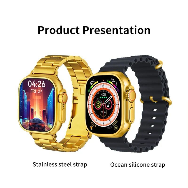 Tamaam™-Ultra 24k Golden Smart Watch