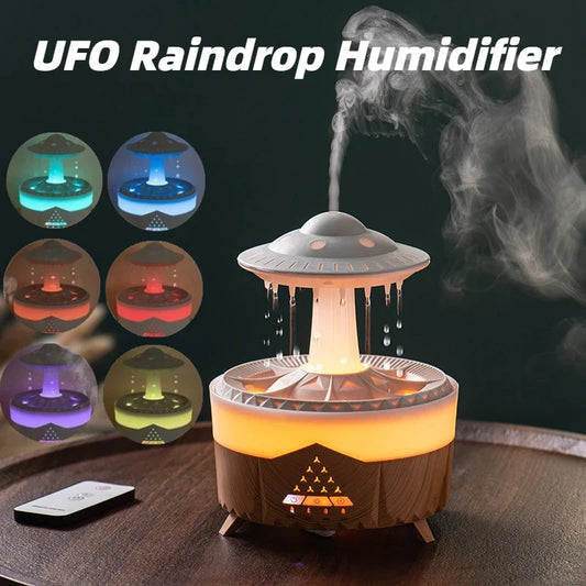 Tamaam™-UFO Air Humidifier - Raindrop Color Changing Humidifier - Air Humidifier for Room