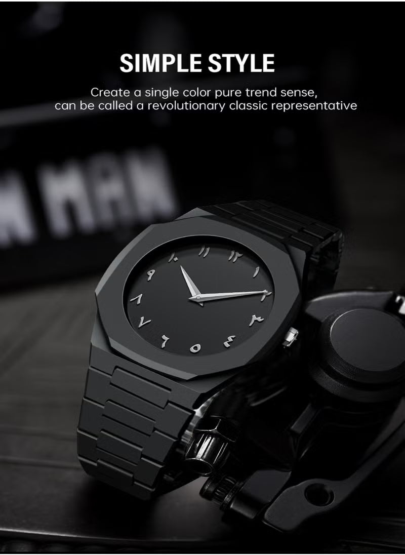Tamaam™-Black Arabic Aura Watch