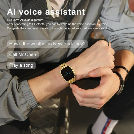 Tamaam™-Ultra 24k Golden Smart Watch